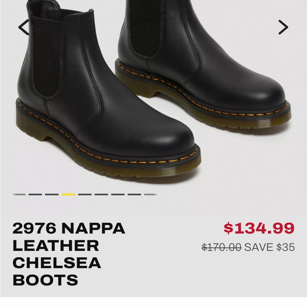 Doc Martens Black Nappa Leather Chelsea Boots | W8, UK5